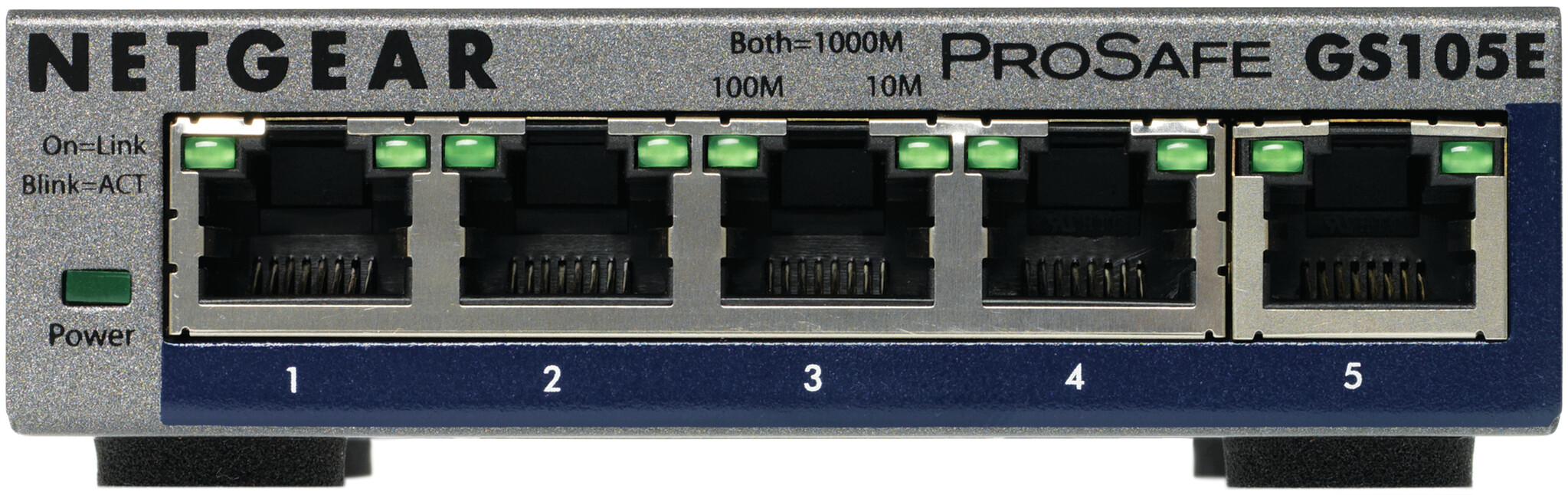 Netgear NETGEAR ProSAFE Unmanaged Plus Switch - GS105E - 5 Gigabit Ethernet poorten