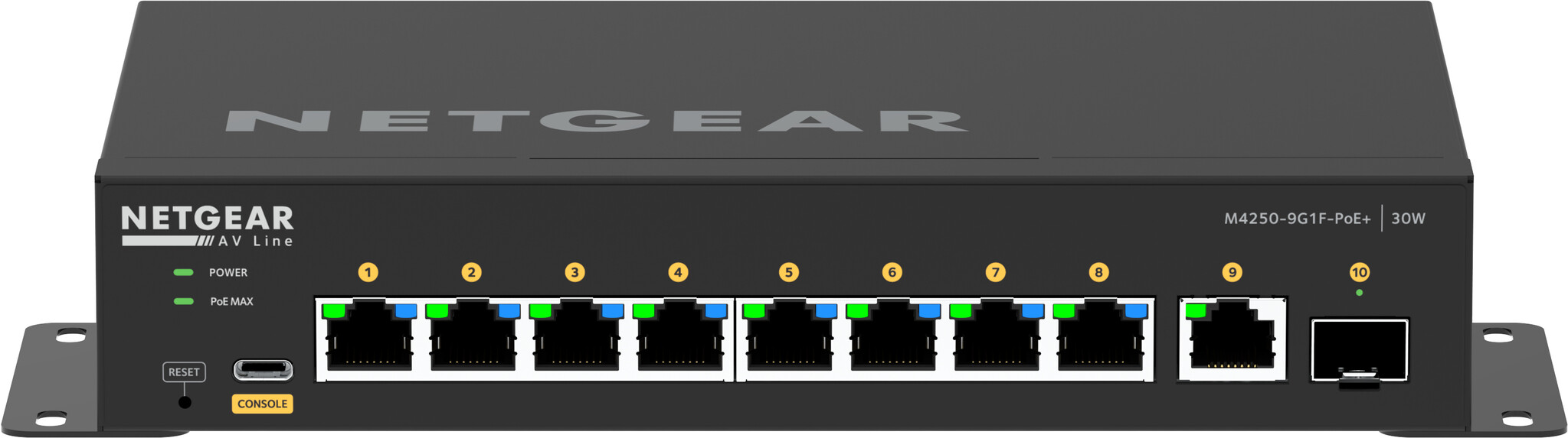 Netgear NETGEAR GSM4210PD Managed L2/L3 Gigabit Ethernet (10/100/1000) Power over Ethernet (PoE) Zwart