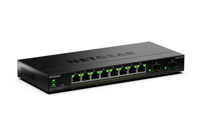 Netgear NETGEAR GS310TPv2 Managed L2/L3 Gigabit Ethernet (10/100/1000) Power over Ethernet (PoE) Desktop Zwart