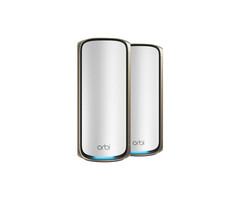 Netgear NETGEAR Orbi 970 Series Quad-Band WiFi 7, 2-Pack Quad-band (2.4 GHz / 5 GHz-1 / 5 GHz-2 / 6 GHz) Wi-Fi 6 (802.11ax) Grijs 3 Intern