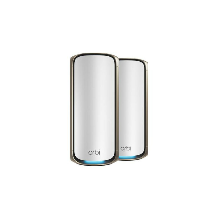 Netgear NETGEAR Orbi 970 Series Quad-Band WiFi 7, 2-Pack Quad-band (2.4 GHz / 5 GHz-1 / 5 GHz-2 / 6 GHz) Wi-Fi 6 (802.11ax) Grijs 3 Intern
