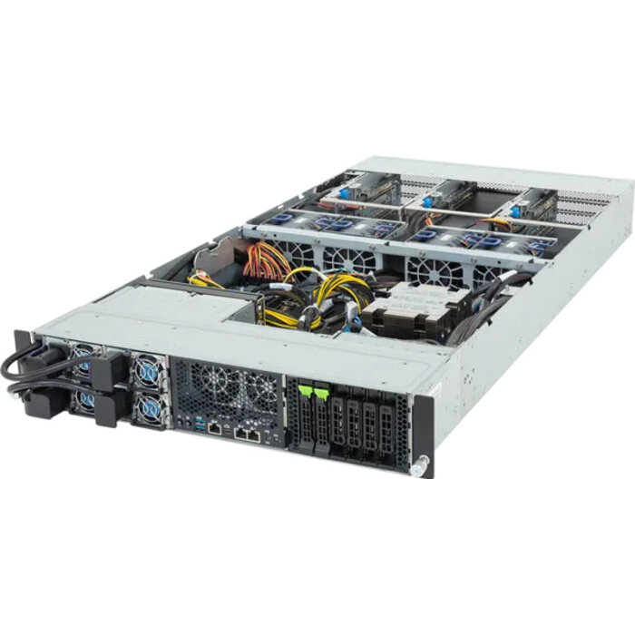 Gigabyte GIGABYTE XV23-ZU0-AAJ1 LGA 6096 Rack (2U) Zwart, Staal