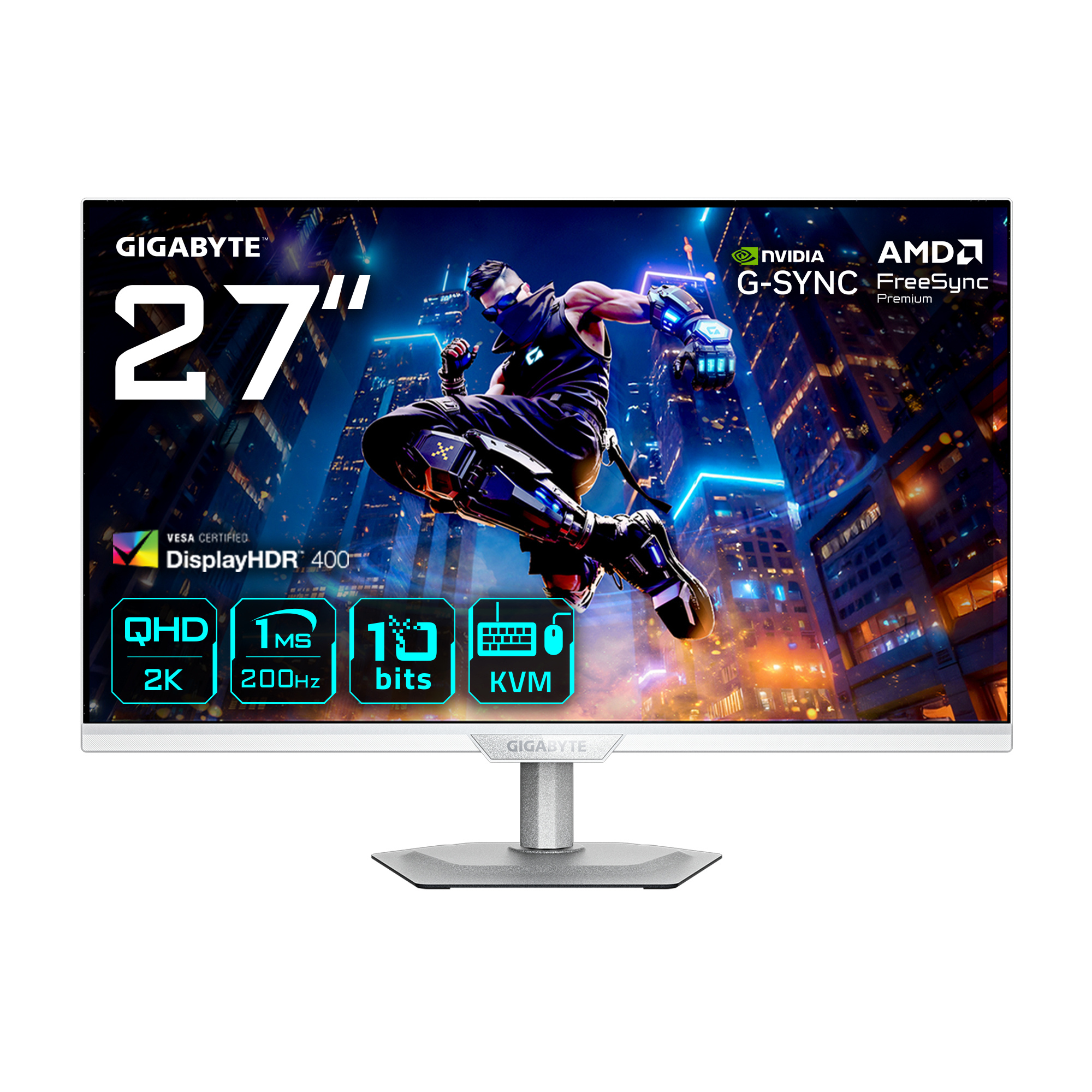 Gigabyte GIGABYTE M27Q2 QD ICE computer monitor 68,6 cm (27") 2560 x 1440 Pixels Quad HD LED Wit