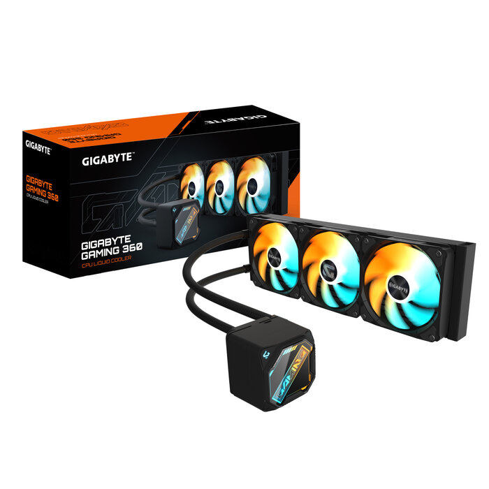 Gigabyte GIGABYTE GAMING 360 Processor Alles-in-één vloeistofkoeler 12 cm Zwart 1 stuk(s)