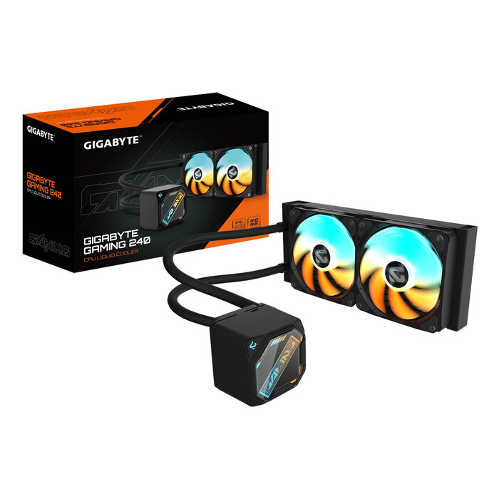 Gigabyte GIGABYTE GAMING 240 Processor Alles-in-één vloeistofkoeler 12 cm Zwart