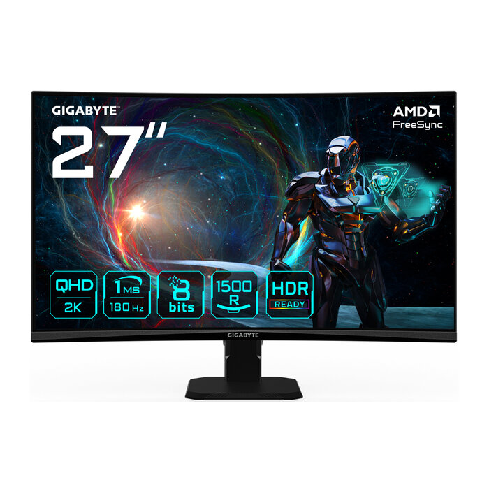 Gigabyte GIGABYTE GS27QCA computer monitor 68,6 cm (27") 2560 x 1440 Pixels Quad HD LED Zwart