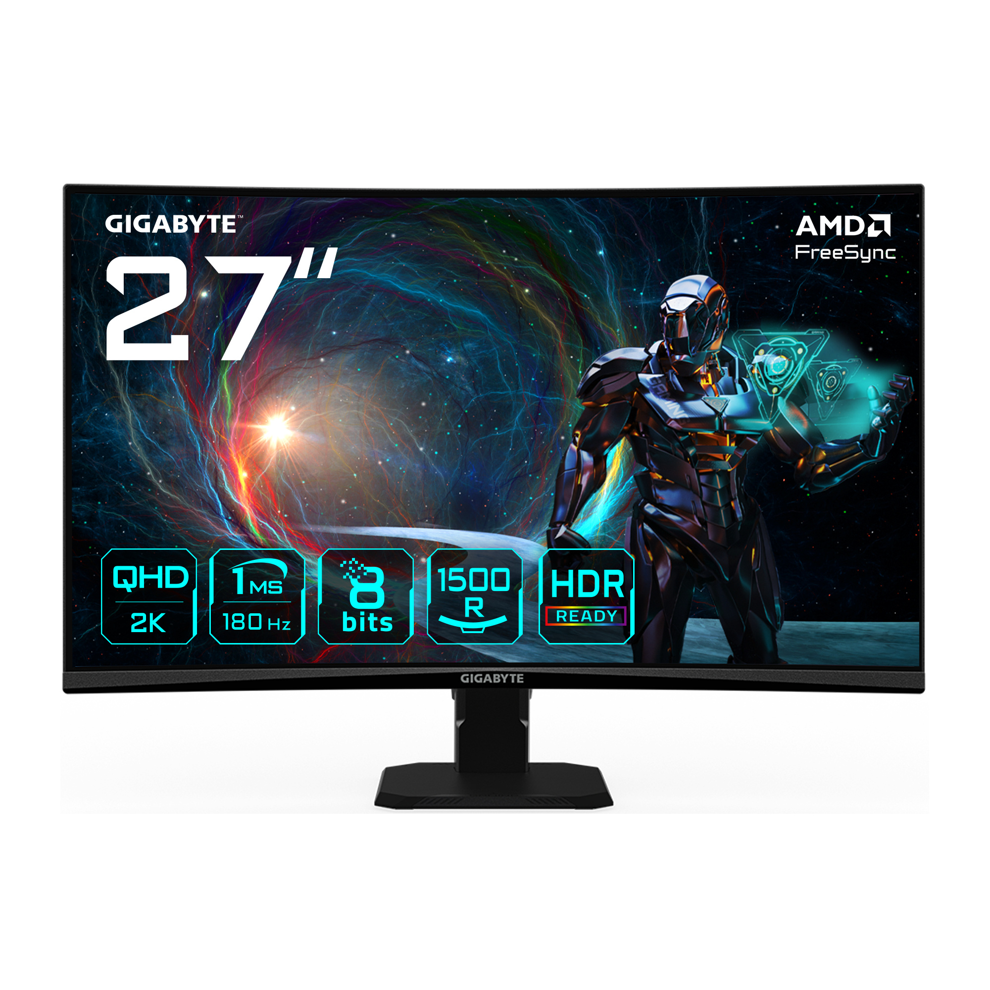Gigabyte GIGABYTE GS27QCA computer monitor 68,6 cm (27") 2560 x 1440 Pixels Quad HD LED Zwart
