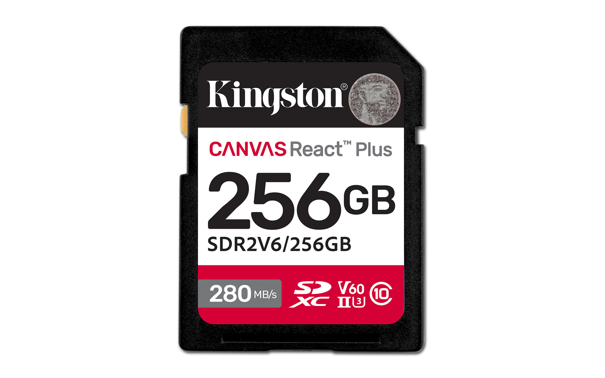 Kingston Kingston Technology 256GB Canvas React Plus SDXC UHS-II 280R/150W U3 V60 voor Full HD/4K