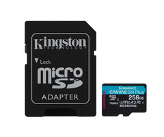 Kingston Kingston Technology 256GB microSDXC Canvas Go! Plus Gen4 200MB/s A2 U3 V30 kaart + adapter