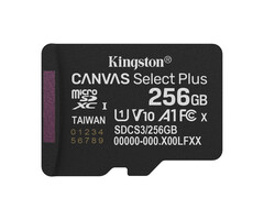 Kingston Kingston Technology 256GB micSDXC Canvas Select Plus Gen3 150R A1 enkel pakket zonder ADP