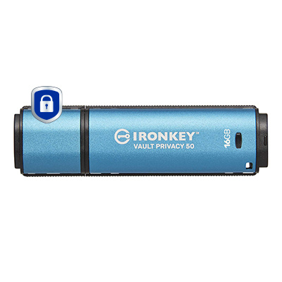 Kingston Kingston Technology IronKey 16GB Vault Privacy 50 AES-256 versleuteling, FIPS 197