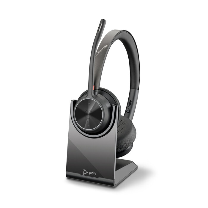 Hewlett & Packard INC. HP Poly Voyager 4320 USB-C Headset + BT700 dongle + oplaadstatief