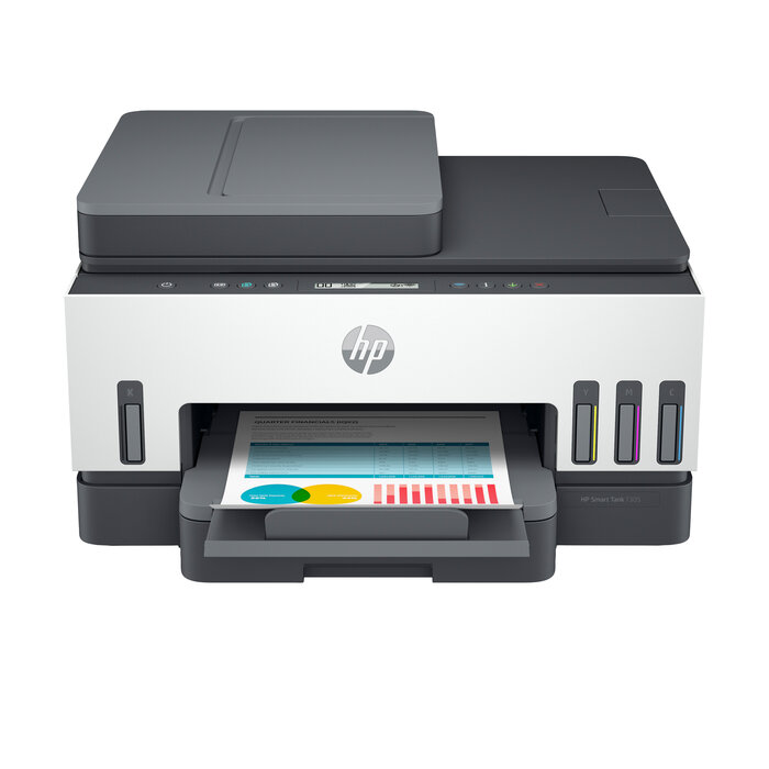 Hewlett & Packard INC. HP Smart Tank 7305 Draadloos All-in-One Kleur Printer, Dubbelzijdig printen; Kopieerapparaat, Scanner