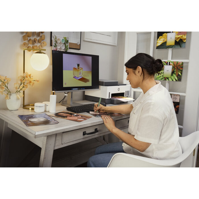 Hewlett & Packard INC. HP Smart Tank 7305 Draadloos All-in-One Kleur Printer, Dubbelzijdig printen; Kopieerapparaat, Scanner