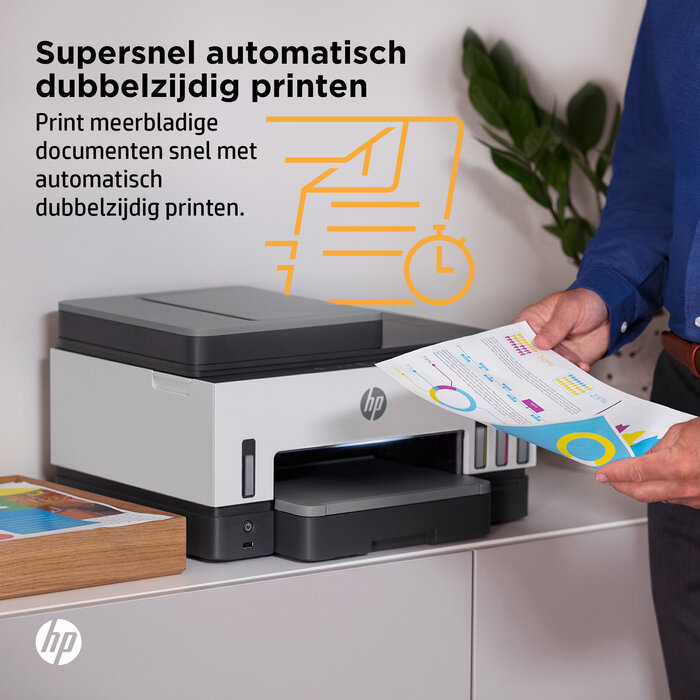 Hewlett & Packard INC. HP Smart Tank 7605 Draadloos All-in-One Kleur Printer, Dubbelzijdig printen; Kopieerapparaat, Scanner