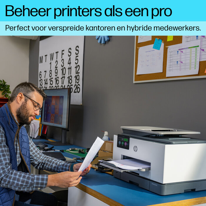 Hewlett & Packard INC. HP OfficeJet Pro 9130b Draadloos All-in-One Kleur Printer, Dubbelzijdig printen; Kopieerapparaat, Scanner