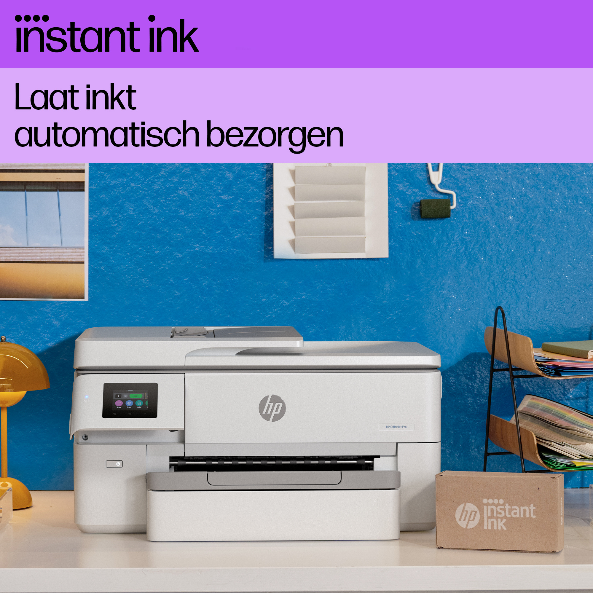 Hewlett & Packard INC. HP OfficeJet Pro 9720e Draadloos All-in-One Kleur Printer, Dubbelzijdig printen; Kopieerapparaat, Scanner