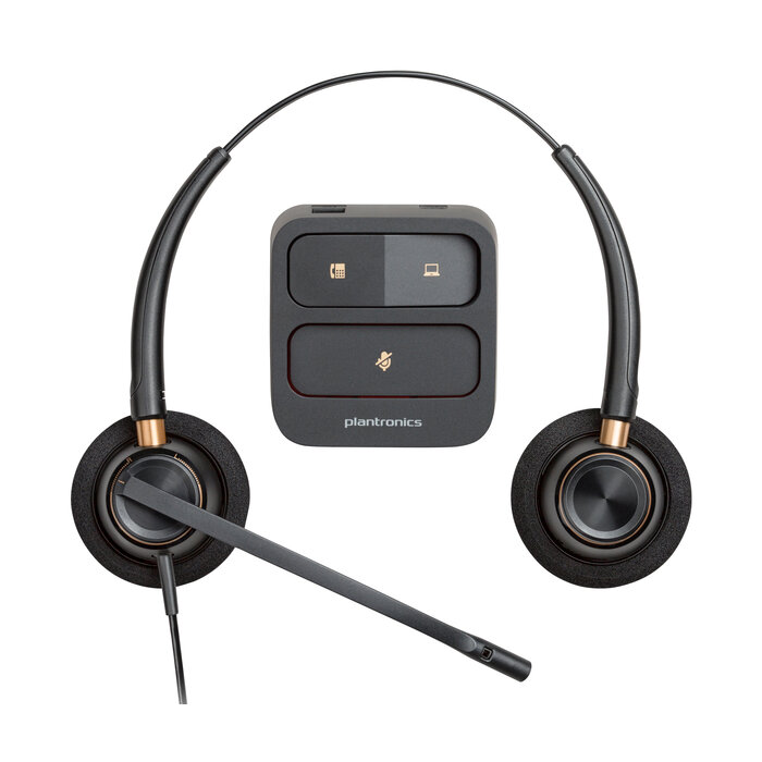 Hewlett & Packard INC. HP Poly EncorePro 520 Binaural Headset met Quick Disconnect