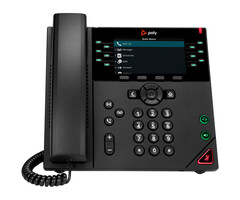 Hewlett & Packard INC. HP Poly VVX 450 12-lijns IP-telefoon met PoE-ondersteuning