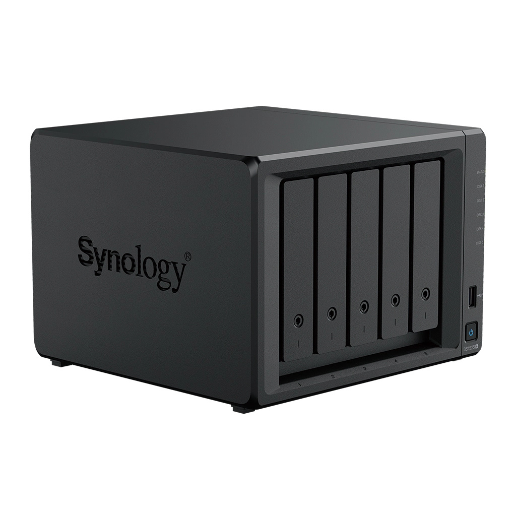 Synology DiskStation DS1525+ data-opslag-server NAS Ryzen Embedded V1500B 8 GB DDR4 0 TB Zwart