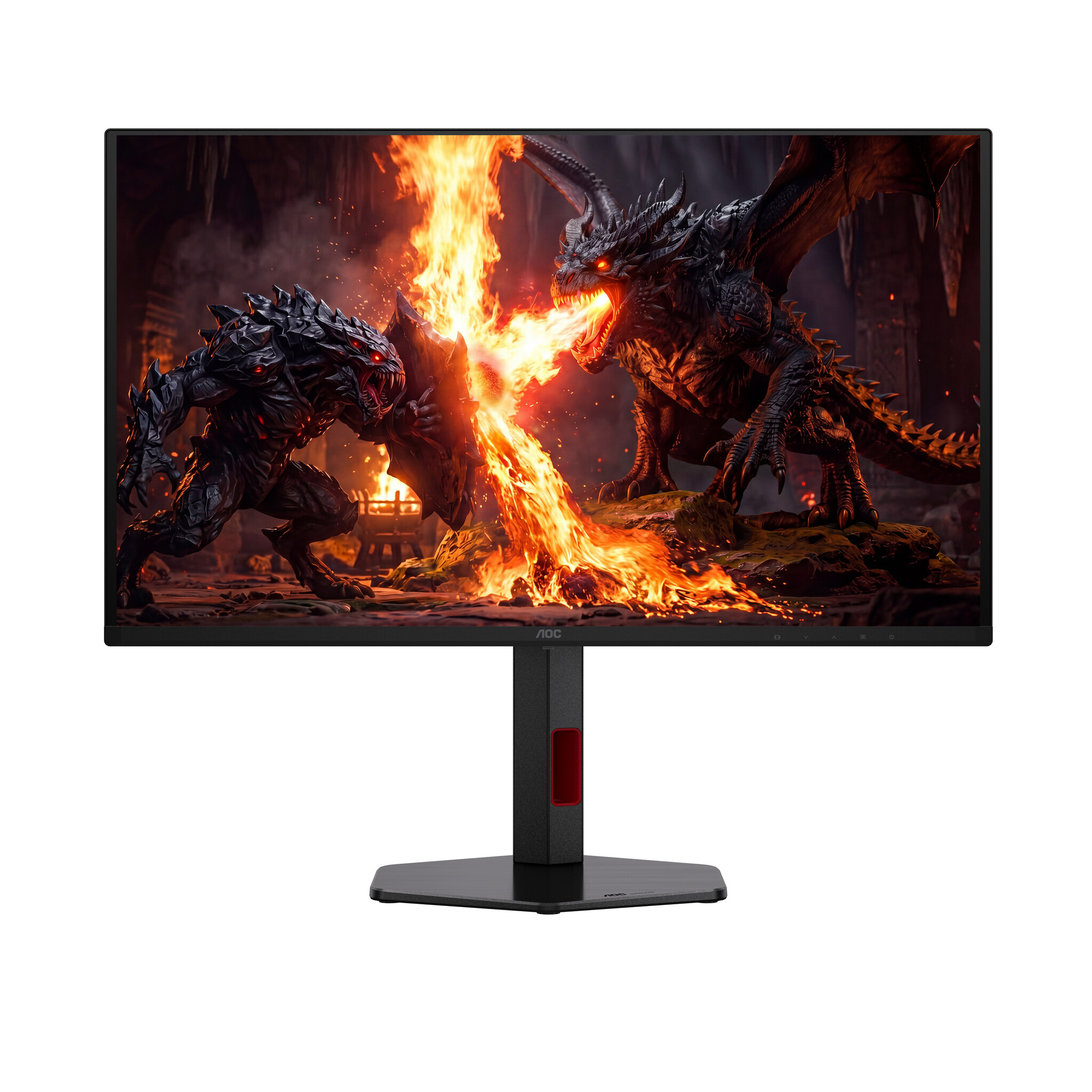 AOC AOC G4 Q27G4ZDRAD computer monitor 67,3 cm (26.5") 2560 x 1440 Pixels Quad HD OLED Zwart, Rood