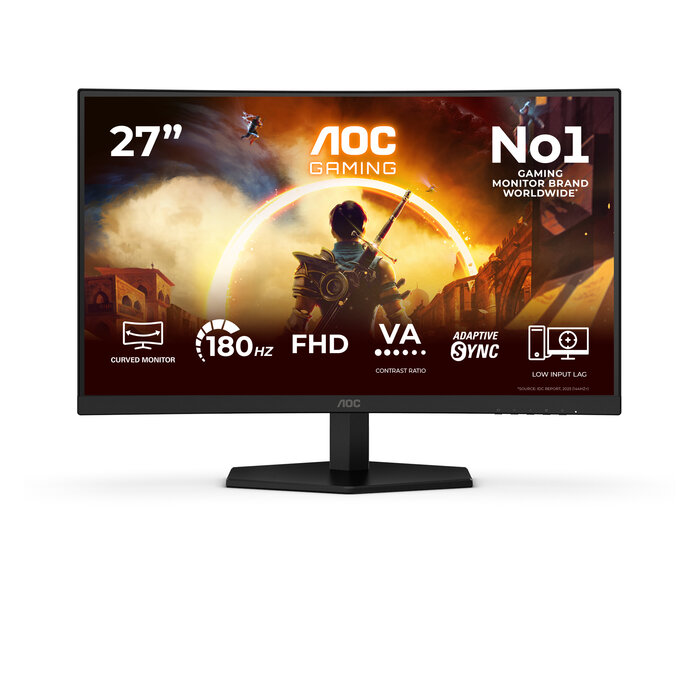 AOC AOC G4 27" IPS FHD 180Hz computer monitor 68,6 cm (27") 1920 x 1080 Pixels Full HD LCD Zwart, Rood