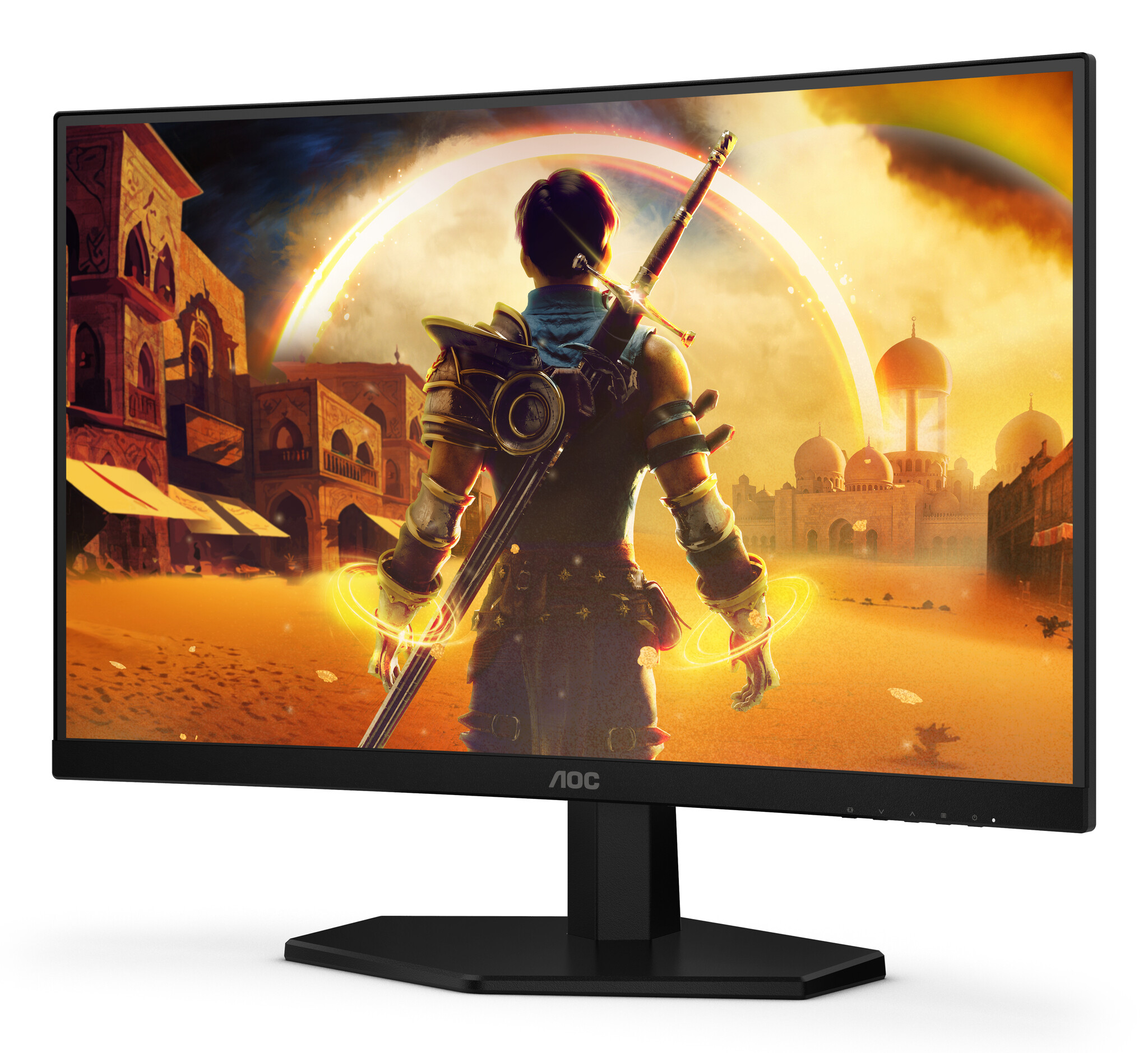 AOC AOC G4 23.6" VA FHD 180Hz computer monitor 59,9 cm (23.6") 1920 x 1080 Pixels Full HD LCD Zwart, Rood