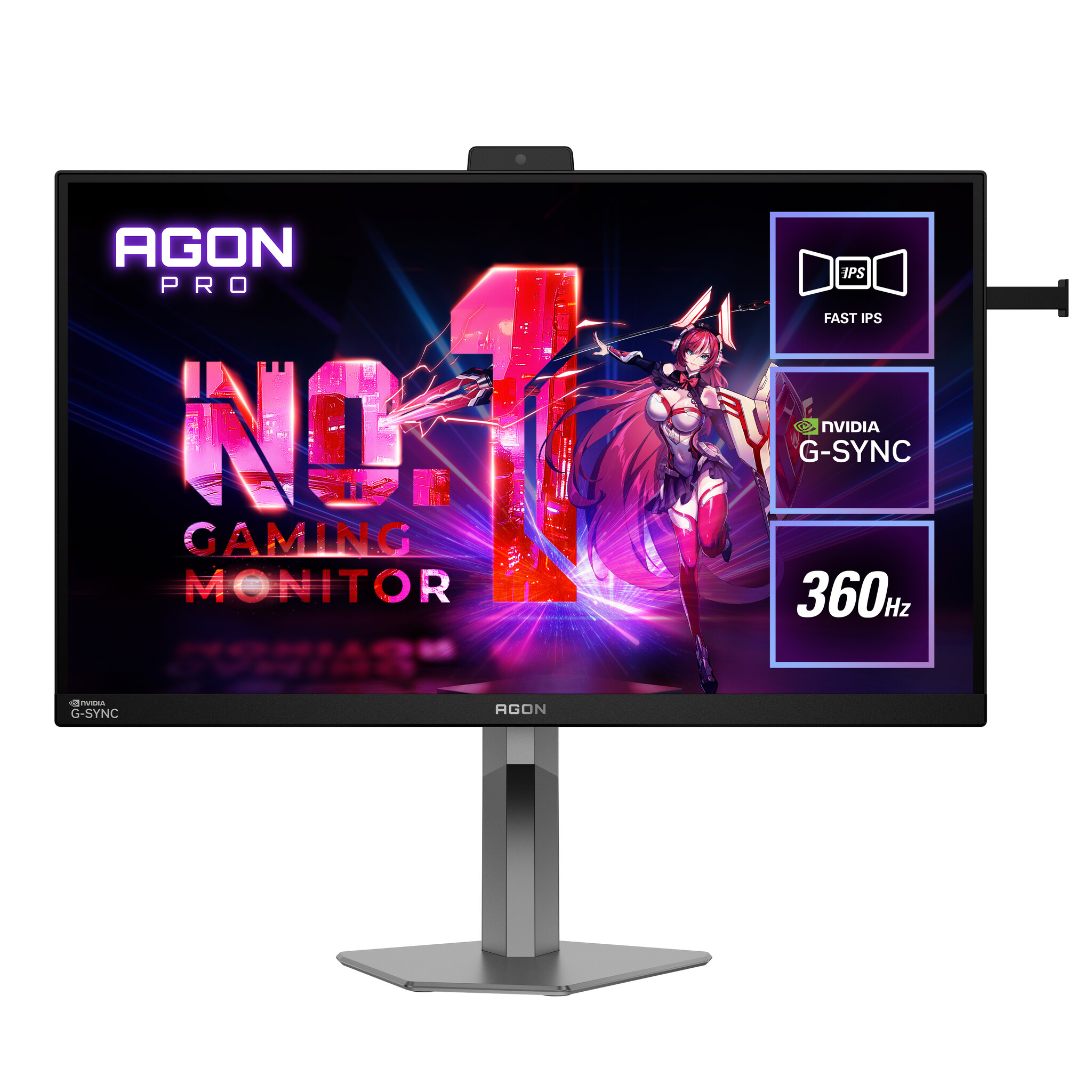 AOC AOC AG276QSG2/75 computer monitor 68,6 cm (27") 2560 x 1440 Pixels Zwart, Grijs