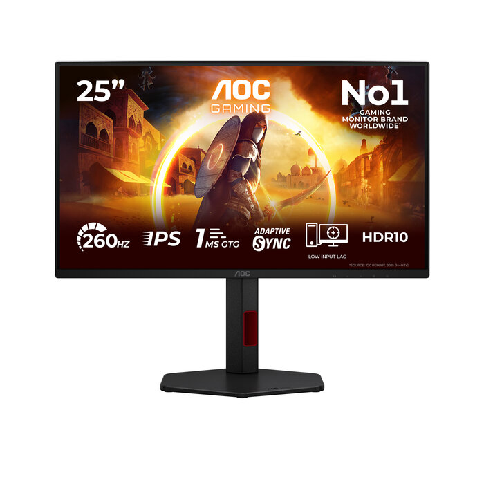 AOC AOC G4 25G4ZR computer monitor 62,2 cm (24.5") 1920 x 1080 Pixels LCD Zwart, Rood