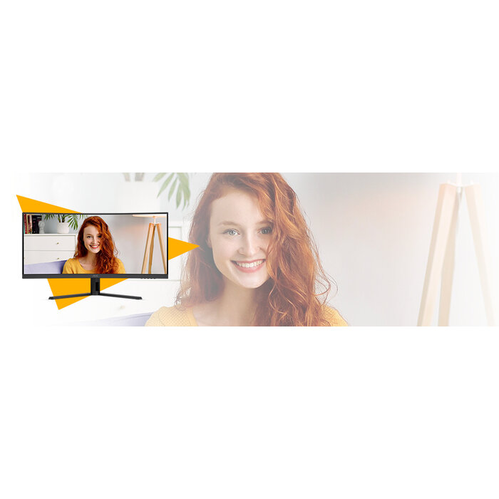 AOC AOC B3 CU34B3E computer monitor 86,4 cm (34") 3440 x 1440 Pixels Wide Quad HD LED Zwart