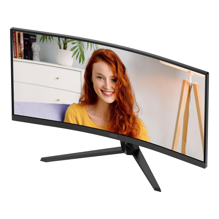 AOC AOC B3 CU34B3E computer monitor 86,4 cm (34") 3440 x 1440 Pixels Wide Quad HD LED Zwart