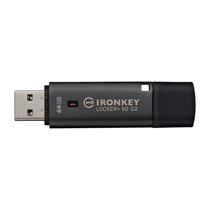 Kingston Kingston Technology IronKey 64GB Locker Plus 50 G2, FIPS 197, AES-256