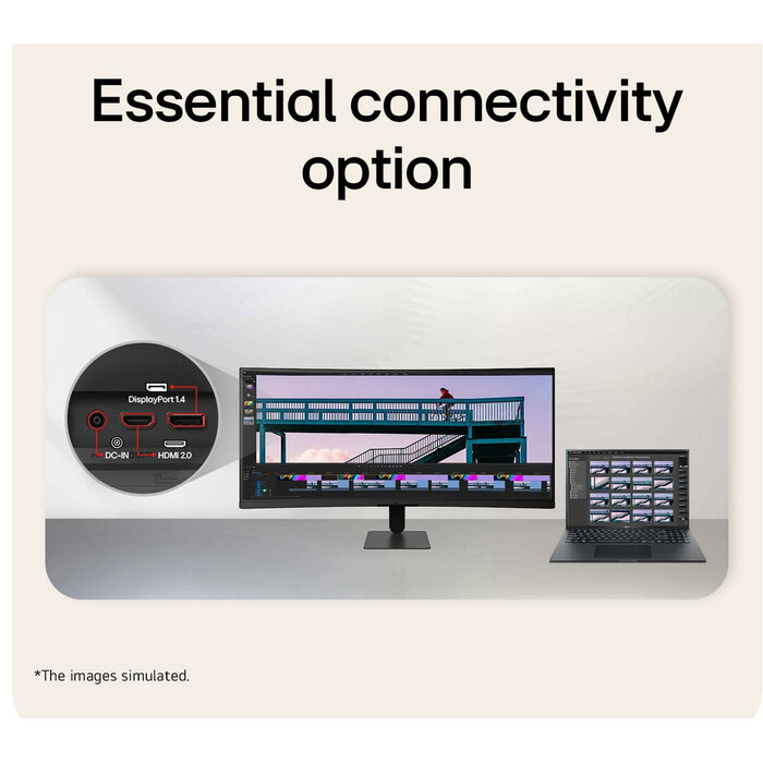 LG LG 34U601B-B computer monitor 86,4 cm (34") 3440 x 1440 Pixels Dual WQHD LCD Zwart