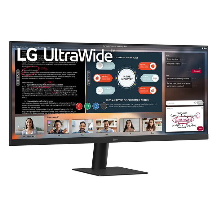 LG LG 29U511A-B computer monitor 73,7 cm (29") 2560 x 1080 Pixels WFHD LCD Zwart