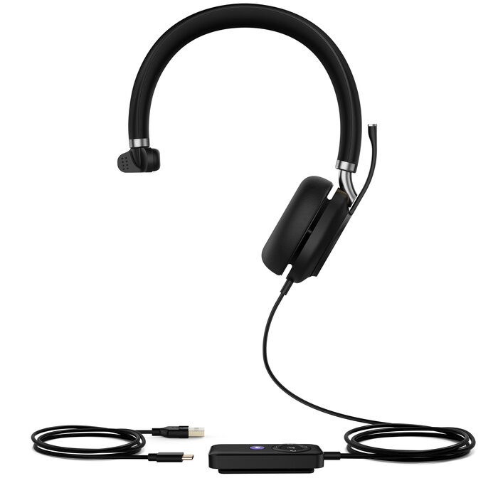 Yealink Yealink UH38 Mono Teams Headset Bedraad en draadloos Hoofdband Kantoor/callcenter Bluetooth Zwart