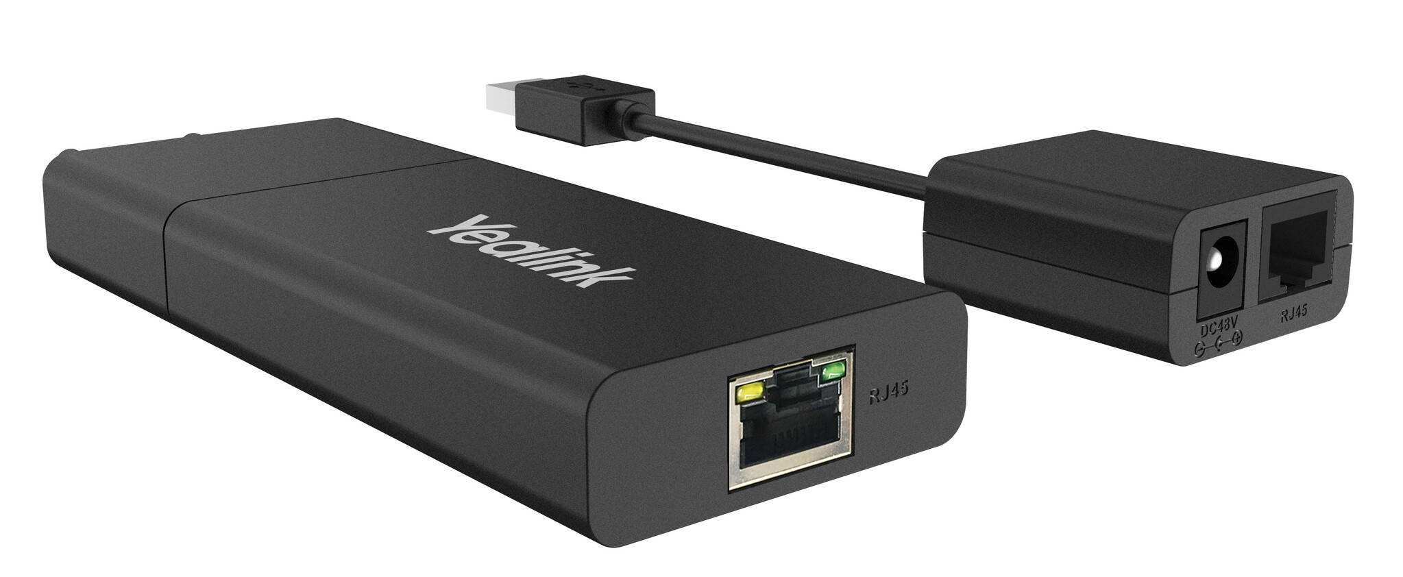 Yealink Yealink USB2CAT5E-EXT Netwerkzender & -ontvanger Zwart