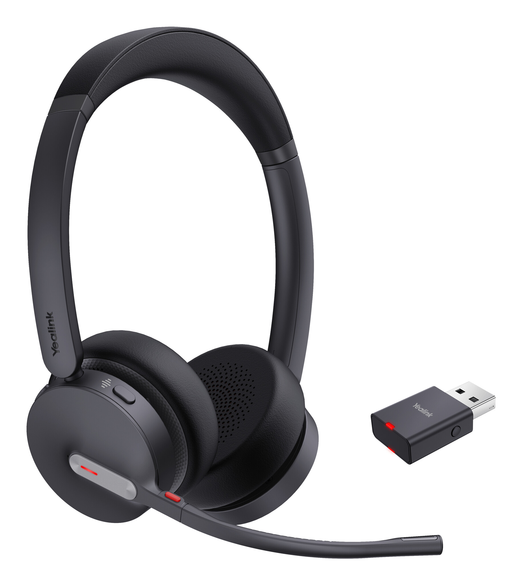 Yealink Yealink WH64 Hybrid Dual UC Headset Draadloos Hoofdband Kantoor/callcenter Micro-USB Bluetooth Zwart