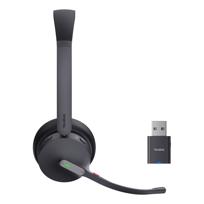 Yealink Yealink WH64 Hybrid Dual UC Headset Draadloos Hoofdband Kantoor/callcenter Micro-USB Bluetooth Zwart