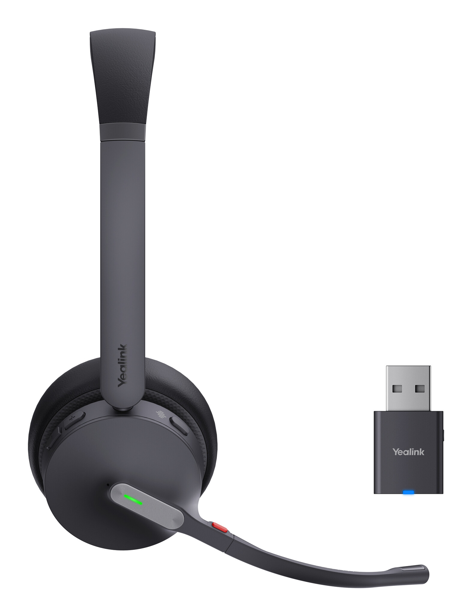 Yealink Yealink WH64 Hybrid Dual UC Headset Draadloos Hoofdband Kantoor/callcenter Micro-USB Bluetooth Zwart