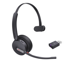 Yealink Yealink WH64 Hybrid Mono Teams Headset Draadloos Hoofdband Kantoor/callcenter Micro-USB Bluetooth Zwart