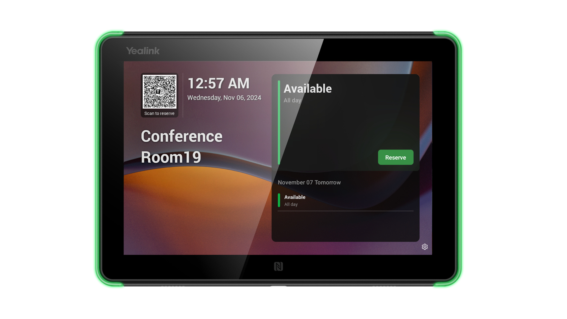 Yealink Yealink Room Panel E2 20,3 cm (8") 1280 x 800 Pixels LCD 802.11a, 802.11b, 802.11g, Wi-Fi 5 (802.11ac) Zwart Bluetooth