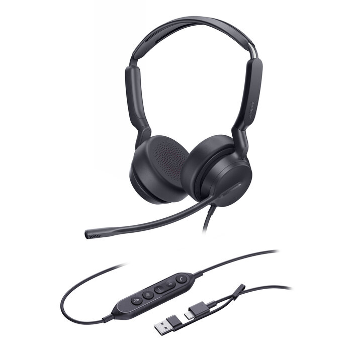 Yealink Yealink Dual UC-headset met USB-C/A-aansluiting