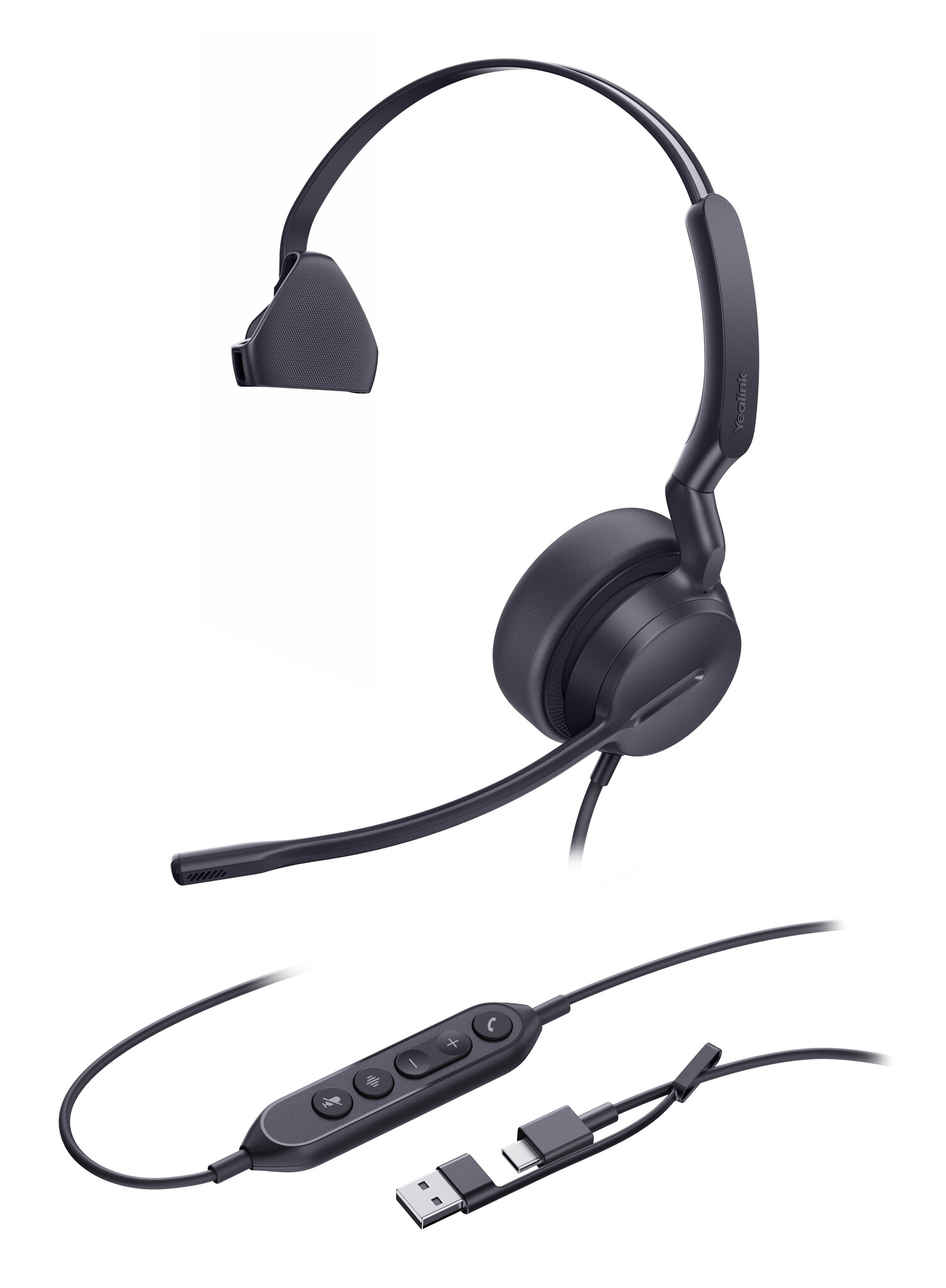 Yealink Yealink Mono UC-headset met USB-C/A-aansluiting