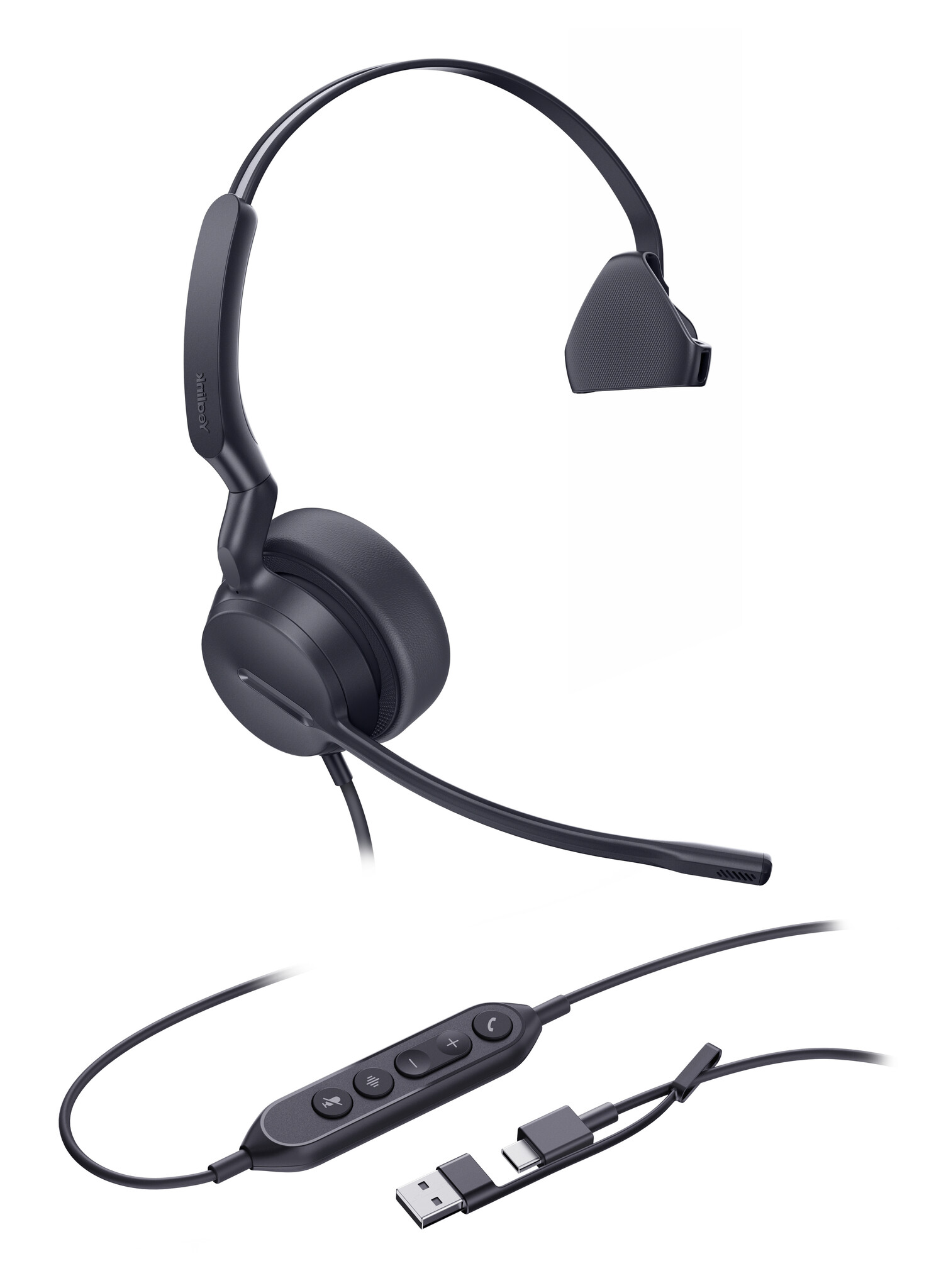 Yealink Yealink Mono UC-headset met USB-C/A-aansluiting