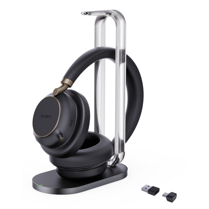 Yealink Yealink BH76 Plus met Oplaadstandaard UC Zwart USB-C/A Headset