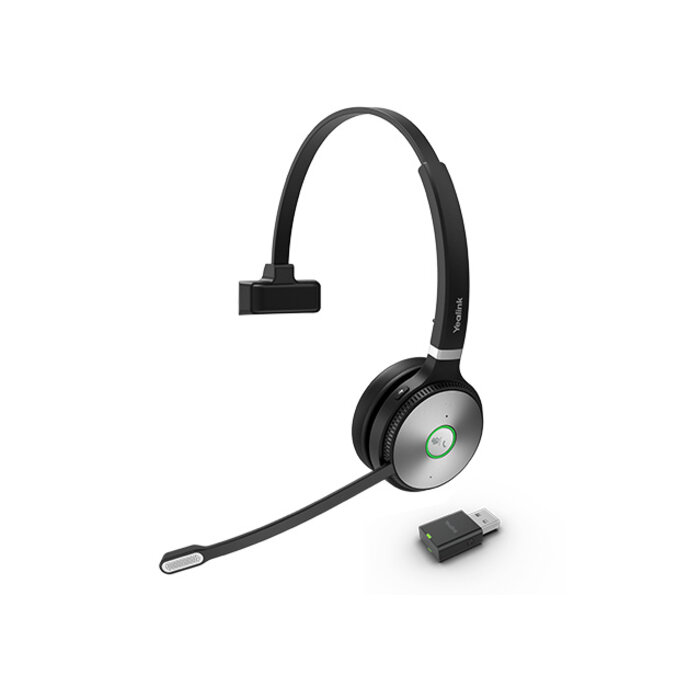 Yealink Yealink WH62 Portable Headset Draadloos Hoofdband Oproepen/muziek Zwart, Grijs