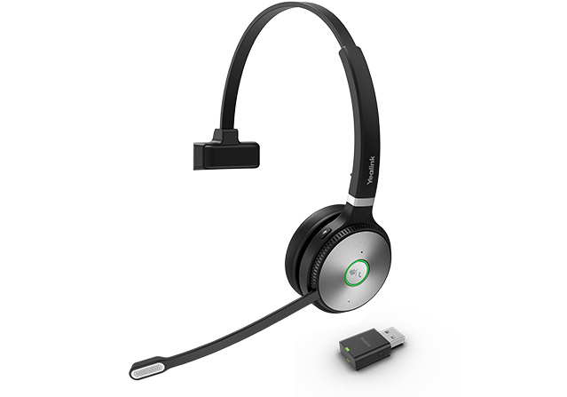 Yealink Yealink WH62 Portable Headset Draadloos Hoofdband Oproepen/muziek Zwart, Grijs