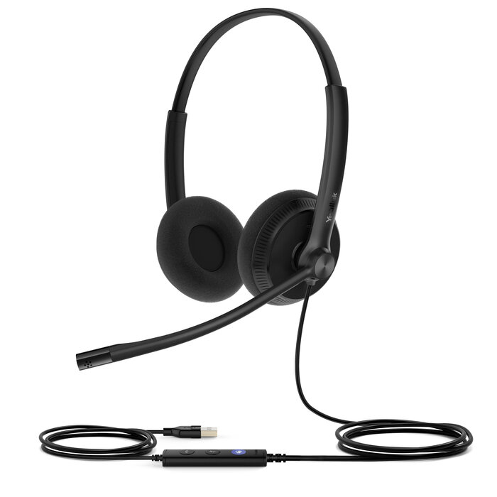 Yealink Yealink UH34 Lite Dual Teams Headset Bedraad Hoofdband Kantoor/callcenter USB Type-A Zwart