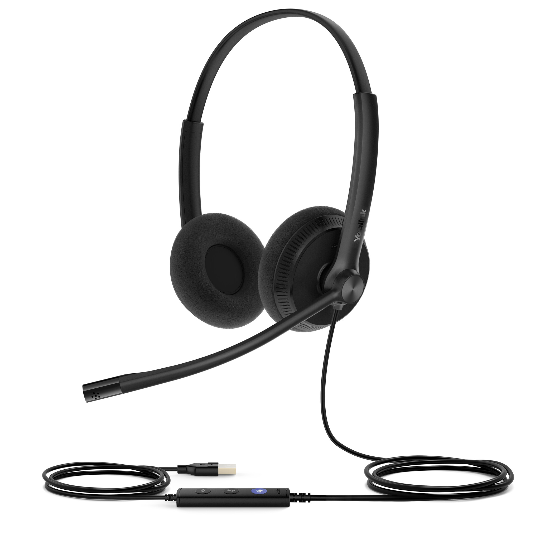 Yealink Yealink UH34 Lite Dual Teams Headset Bedraad Hoofdband Kantoor/callcenter USB Type-A Zwart
