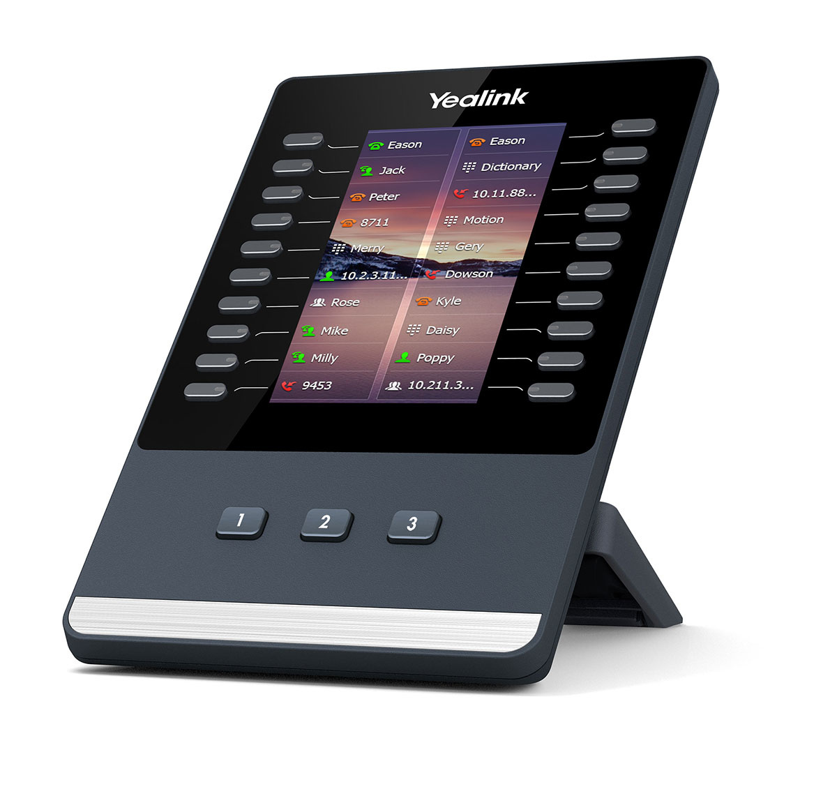 Yealink Yealink EXP43 IP add-on module Zwart, Grijs 23 knoppen